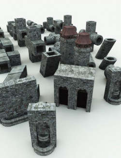 Dungeon Shafts, Vents & Chimneys for Poser