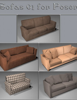 All Props Sofas 01 For Poser