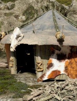 Orc Tent Addon For Orc Camp For DAZ