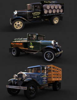 FORD AA TRUCK BUNDLE for DAZ STUDIO