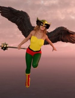 Hawkgirl Outfit For G8F