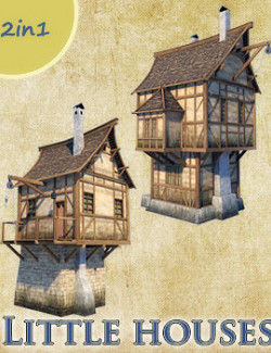 Little houses for Daz Studio