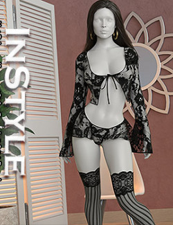 InStyle- Hot Pajama dforce outfit for Genesis 8 & 8.1 Females