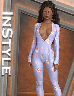 InStyle- Romper Pajama dforce outfit for Genesis 8 & 8.1 Female(s)