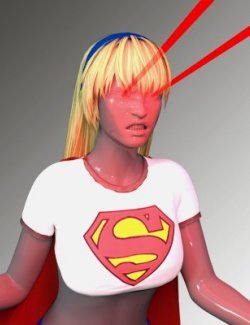 Supergirl 1996 Outfit For Genesis 8 Female