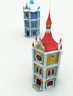 North Pole Clock Tower for Poser