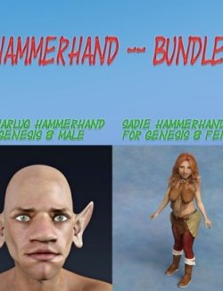 Hammerhand Bundle For Genesis 8 Male and Female