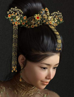 TX Chinese Headdress for Genesis 8 Females