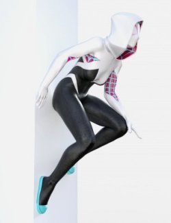 Female Spiderman and Spidergwen Poses Spiderverse Pose Set