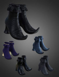 CB Luna Spell Outfit Boots for Genesis 8 and 8.1 Females