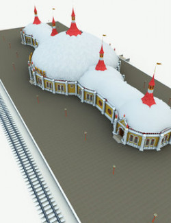 North Pole Train Station for Poser