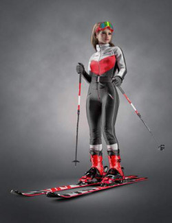 AJC Dynamic Ski Line Outfit Accessories for Genesis 8 and 8.1 Females