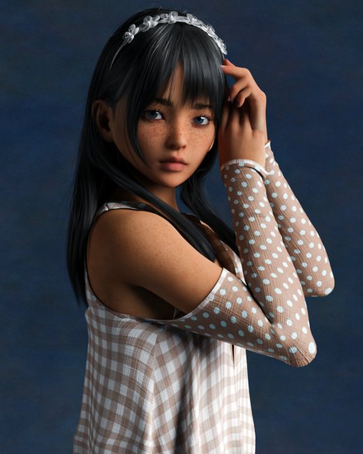 Flores Teen For Genesis 8 Female | 3d Models for Daz Studio and Poser