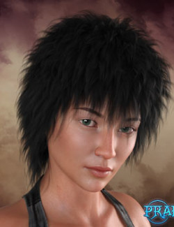 Prae-Pixie Hair For G8 Daz