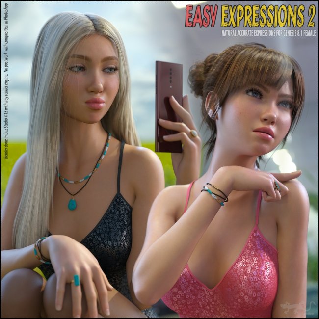 Easy Expressions 2 for Genesis 8.1 Female