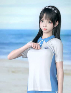 dForce SU School Uniform for Genesis 8 and 8.1 Females