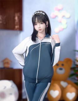 dForce SU Spring School Uniform for Genesis 8 and 8.1 Females