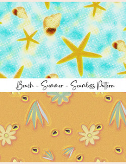 Seamless Beach Summer Patterns