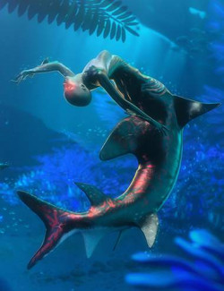 Shark Tail for Genesis 8 and 8.1 Female