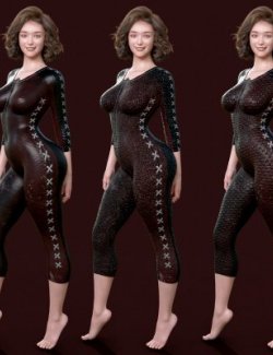 Super Suit Heroine Outfit For Genesis 8 & 8.1 Female