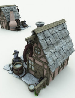 Builder Medieval Blacksmith for Poser