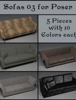 All Props Sofas 03 For Poser