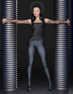 Dark Wave Fantasy Corset and Boot Pants for Genesis 8 and 8.1 Female