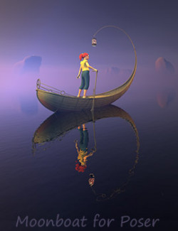 Moonboat for Poser