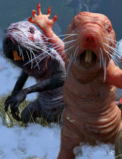 Unsightly Textures for the Storybook Naked Mole-rat for Genesis 8.1 Males