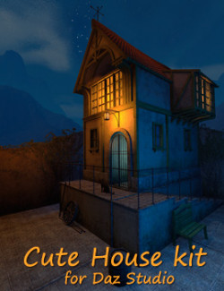 Cute House kit for Daz Studio