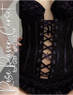 Rose Raven Corset for G8F and G8.1F