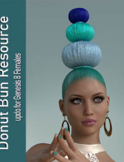 Donut Bun Resource - Updo for Genesis 8 Female(s)