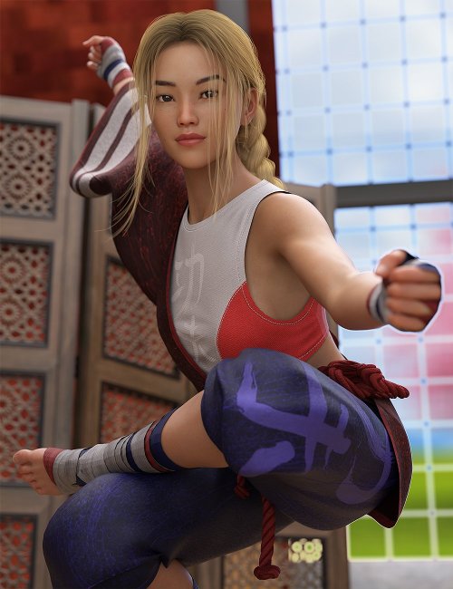 KungFu Fury Poses for Genesis 8 and  Females