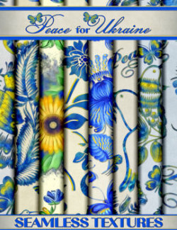 Peace for Ukraine Seamless Textures