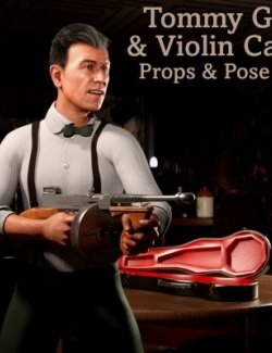 Tommy Gun and Violin Case - Props and Poses