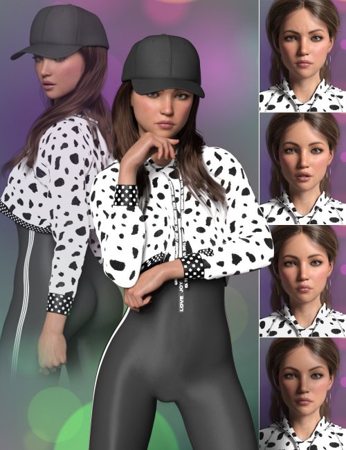 Cool Girl Shape, Poses, and Expressions for Genesis 8 and 8.1 Female ...