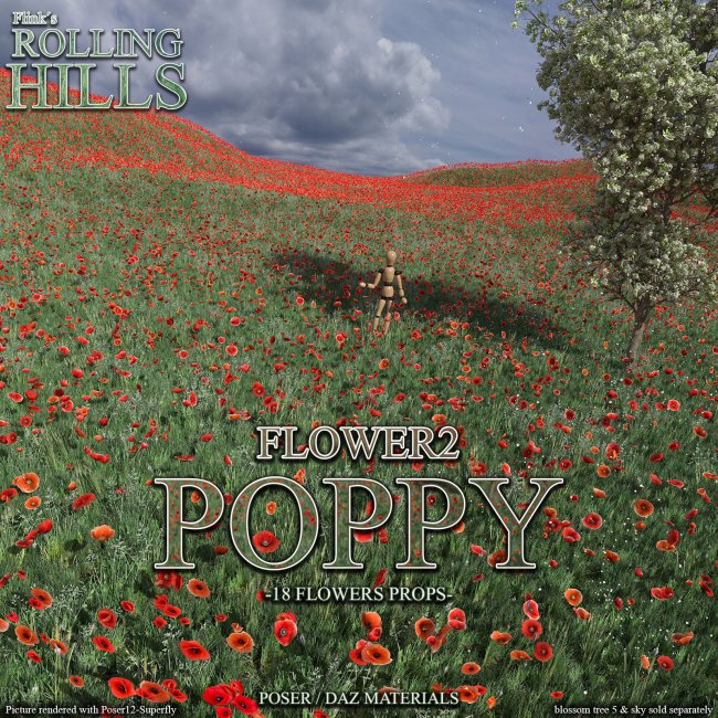 Flinks Rolling Hills - Flower 2 - Poppy
