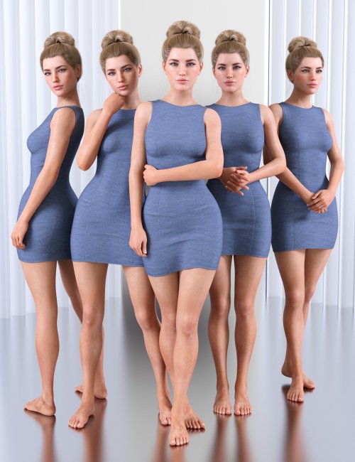 Fashion template of women in standing pose. posters for the wall • posters  front, technical, isolated | myloview.com