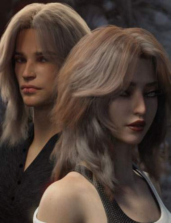 dForce Lupineve Hair for Genesis 8 and 8.1