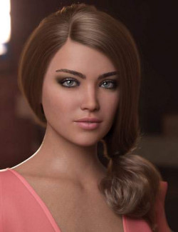 Romantic Side Tail Hair for Genesis 8 Female