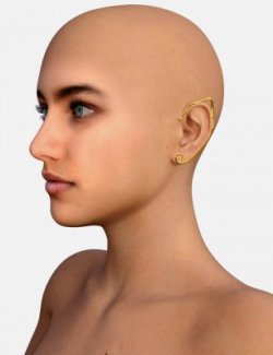 Elf Earrings One For Genesis 8 Female