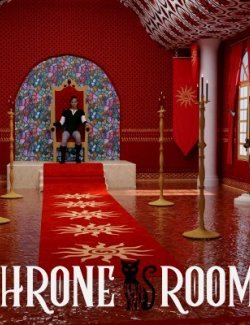 Iray Throne Room + Poses For G8M