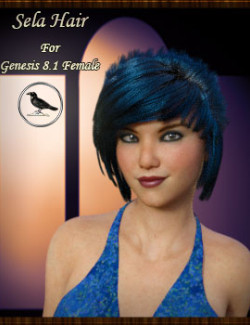 Sela Hair for Genesis 8.1 Female