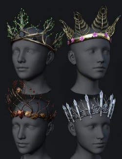 Seasonal Diadems for Genesis 8 and 8.1 Males and Females