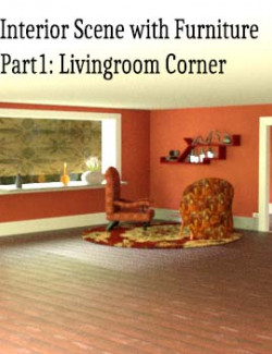 interior Scene with Furniture, Part 1: Building, Livingroom Corner