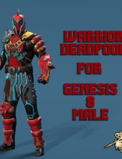 Warrior Deadpool Outfit for Genesis 8 Male