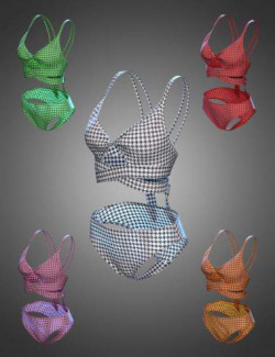 Beach Vacation Swimsuit 2 for Genesis 8 and 8.1 Females