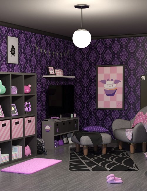 Kawaii vs Emo bedroom design