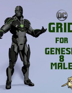 DC Grid Outfit for Genesis 8 Male