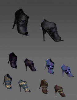 Black Mamba Shoes for Genesis 8 and 8.1 Females